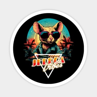 Retro Wave Jerboa Vibes Magnet